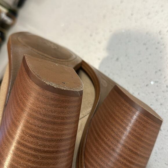 Vince Camuto Amtinda Tan Leather Suede Stacked Heel Ankle Boots Boho Western 9.5 - Picture 8 of 11